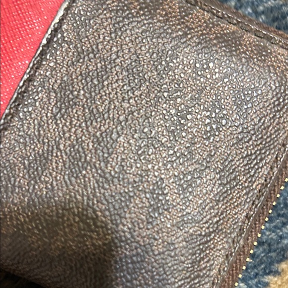 Michael Kors Red and Brown Wallet - Picture 9 of 10